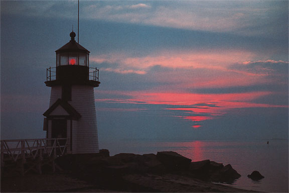 Brant Point Lighthouse Nantucket Postcard